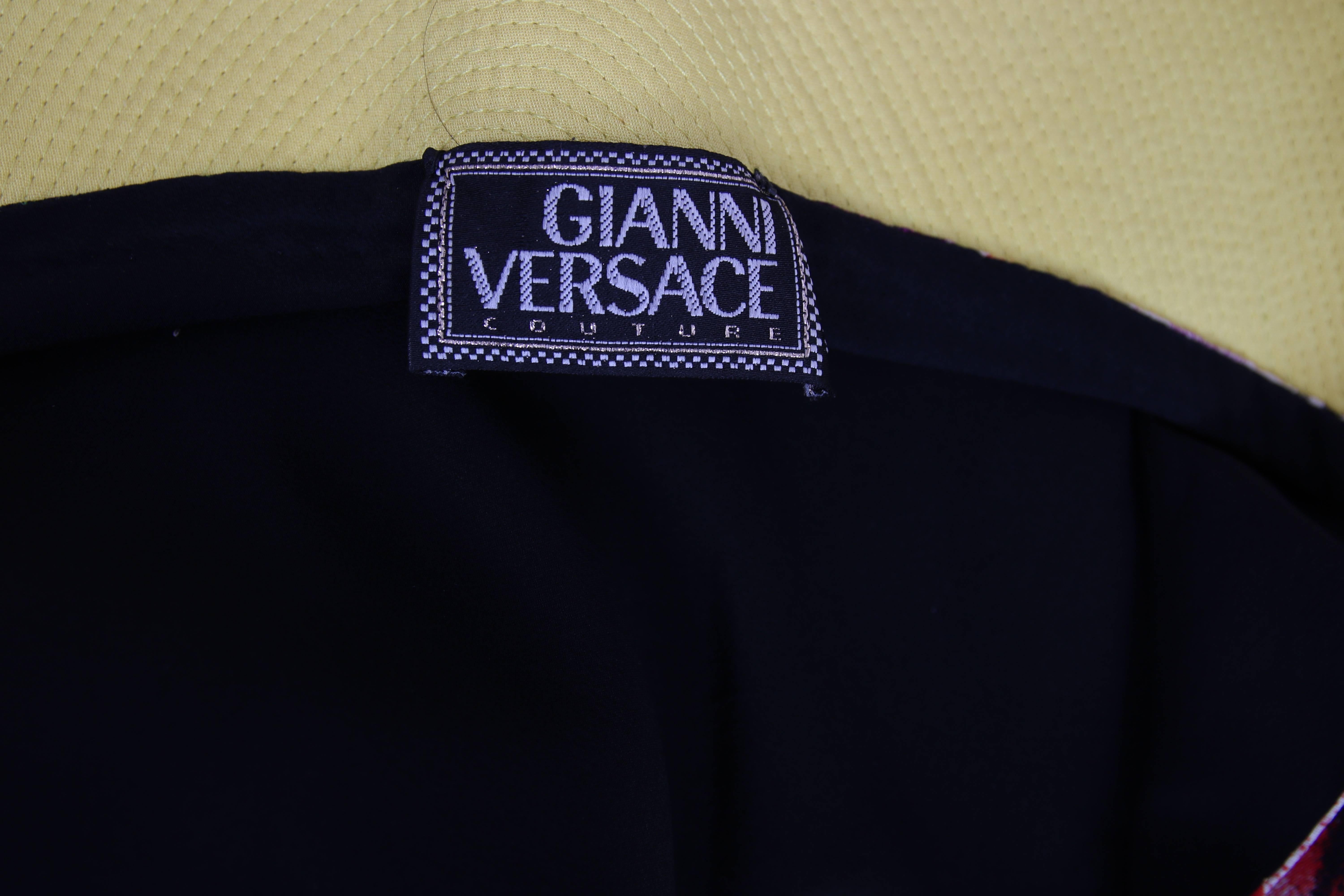 1992 Gianni Versace Couture Multi-Colored Silk 