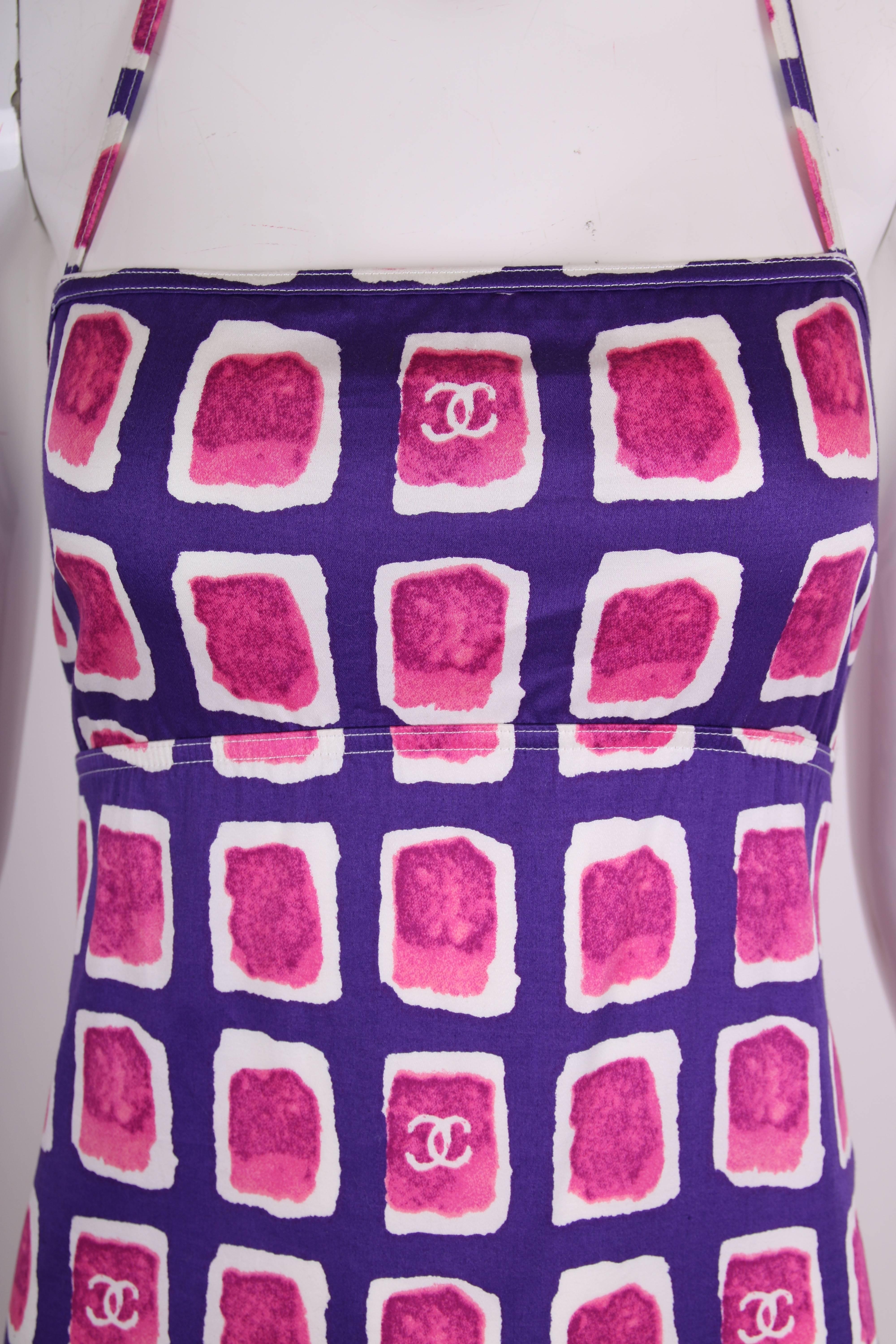 Women's Chanel P/E Printed Stretch Summer Dress, 2001  