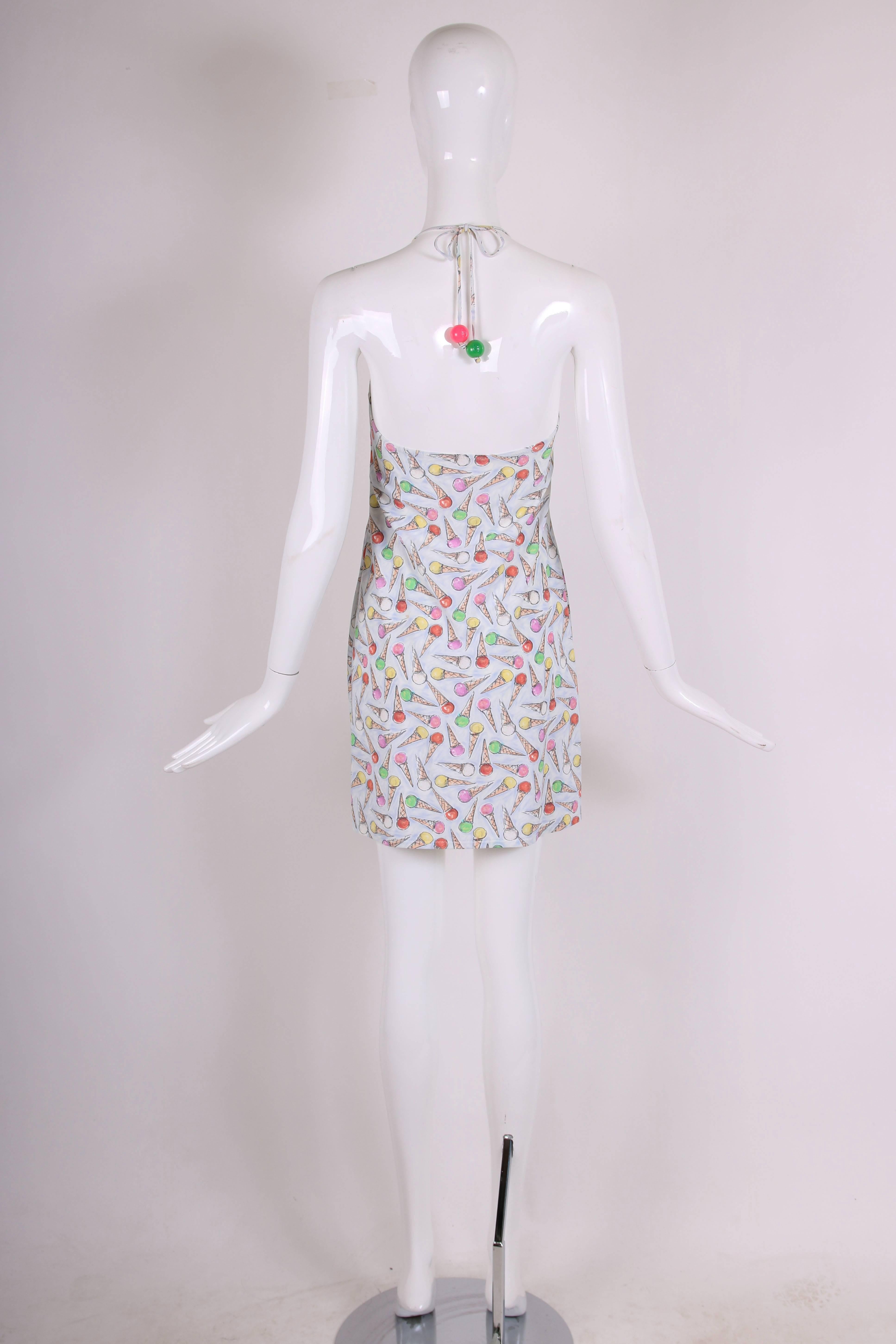 ice cream print dress