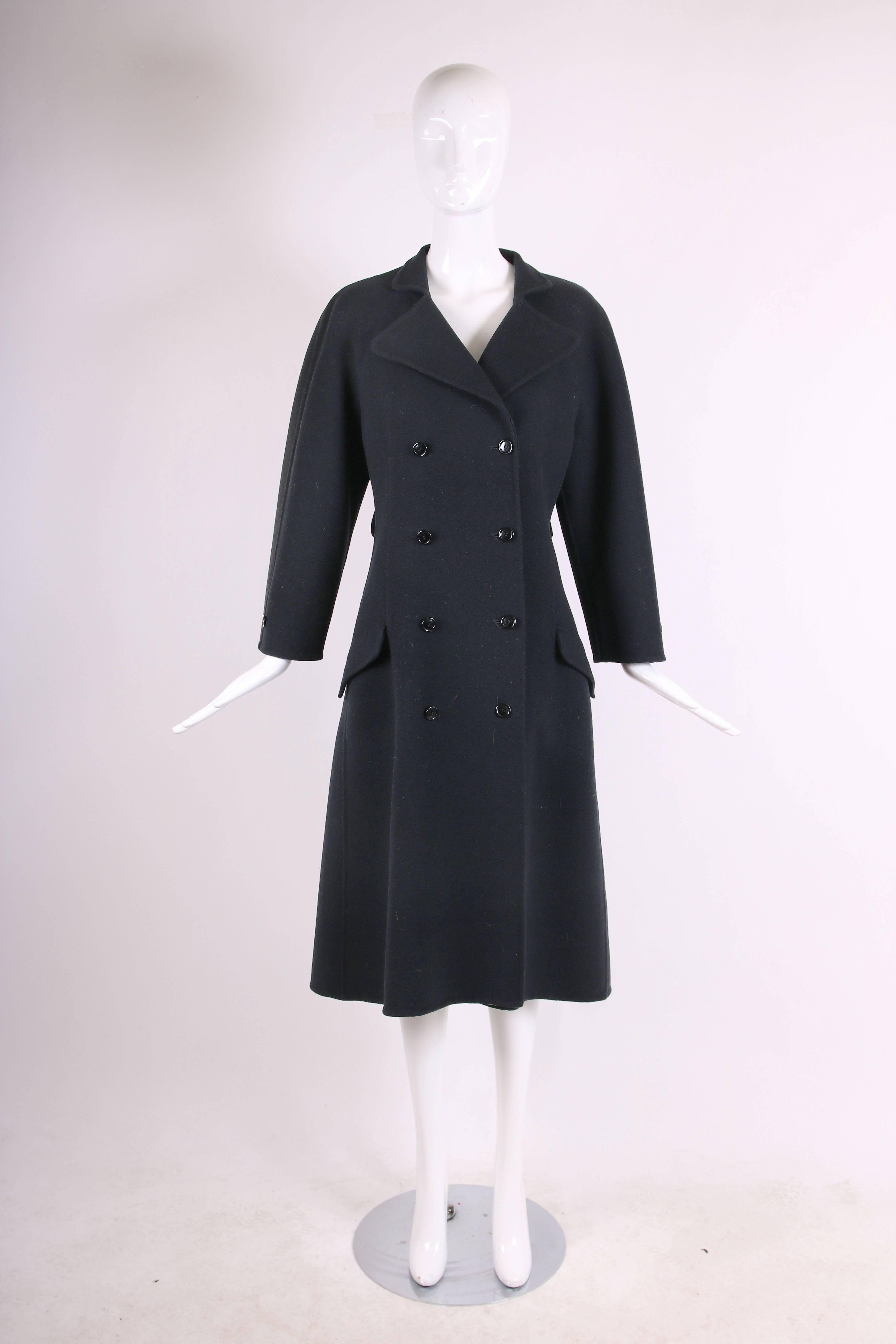 halston wool coat