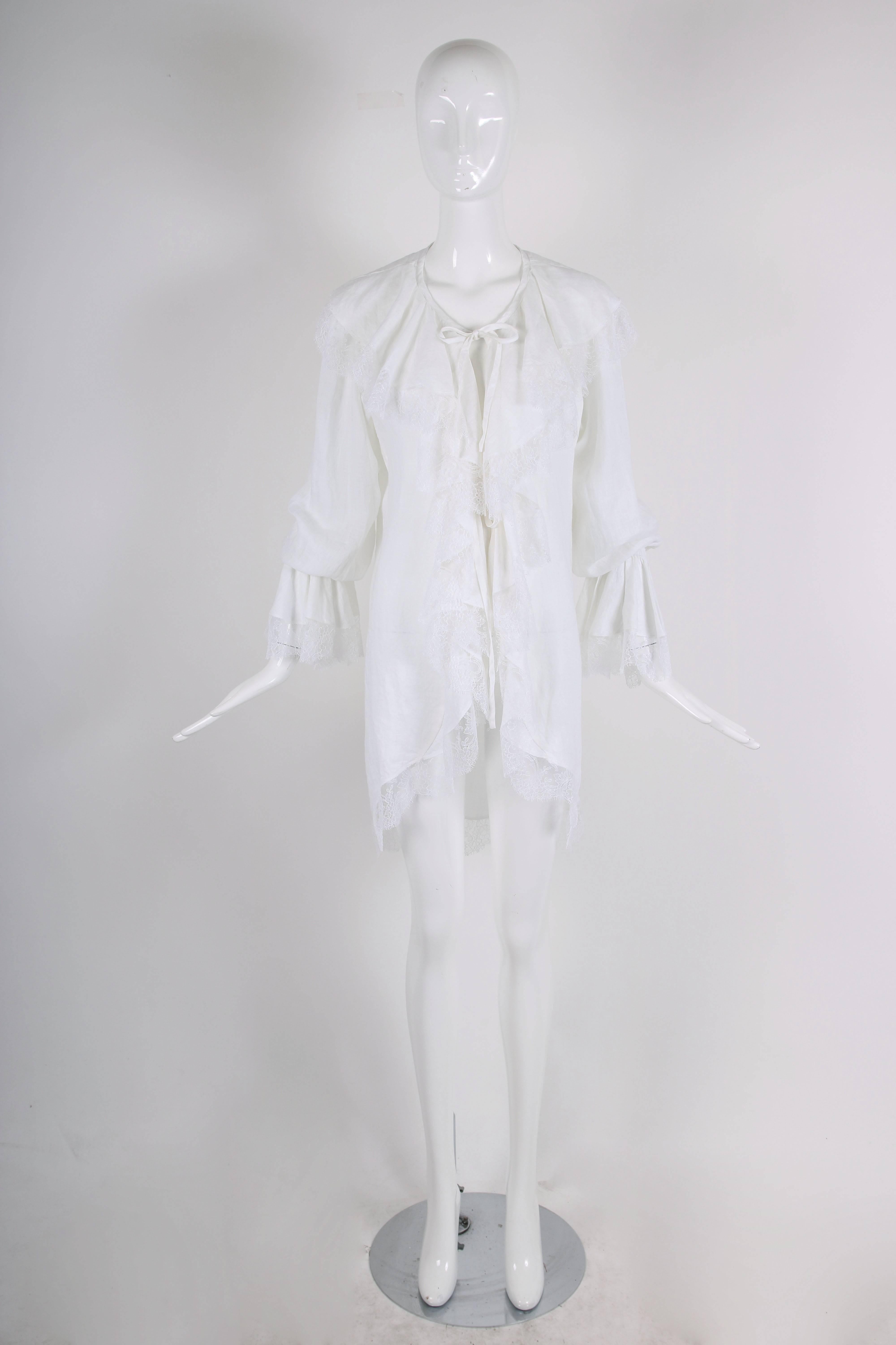 poet blouse white