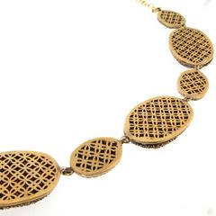 Amber Crystal Rococo Necklace by JCM London