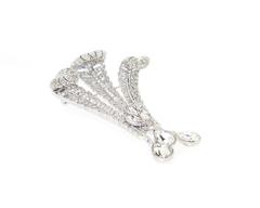 Prince of Wales Feathers Crystal Brooch by Bill Skinner