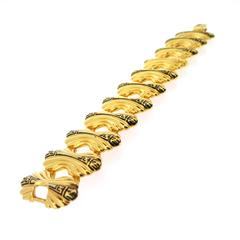 Fendi scalloped gold bracelet