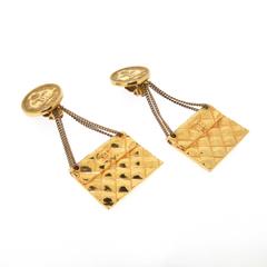 Vintage Chanel Handbag Earrings