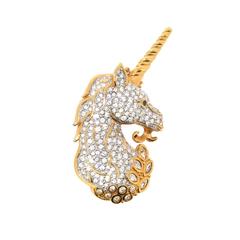 Swarovski Unicorn Brooch