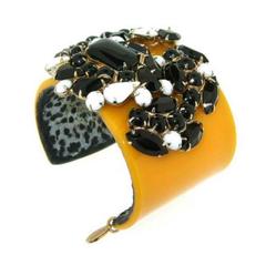 Taxi: Black and Yellow Bracelet by Katherine Alexander