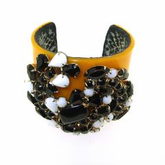 Taxi: Black and Yellow Bracelet by Katherine Alexander
