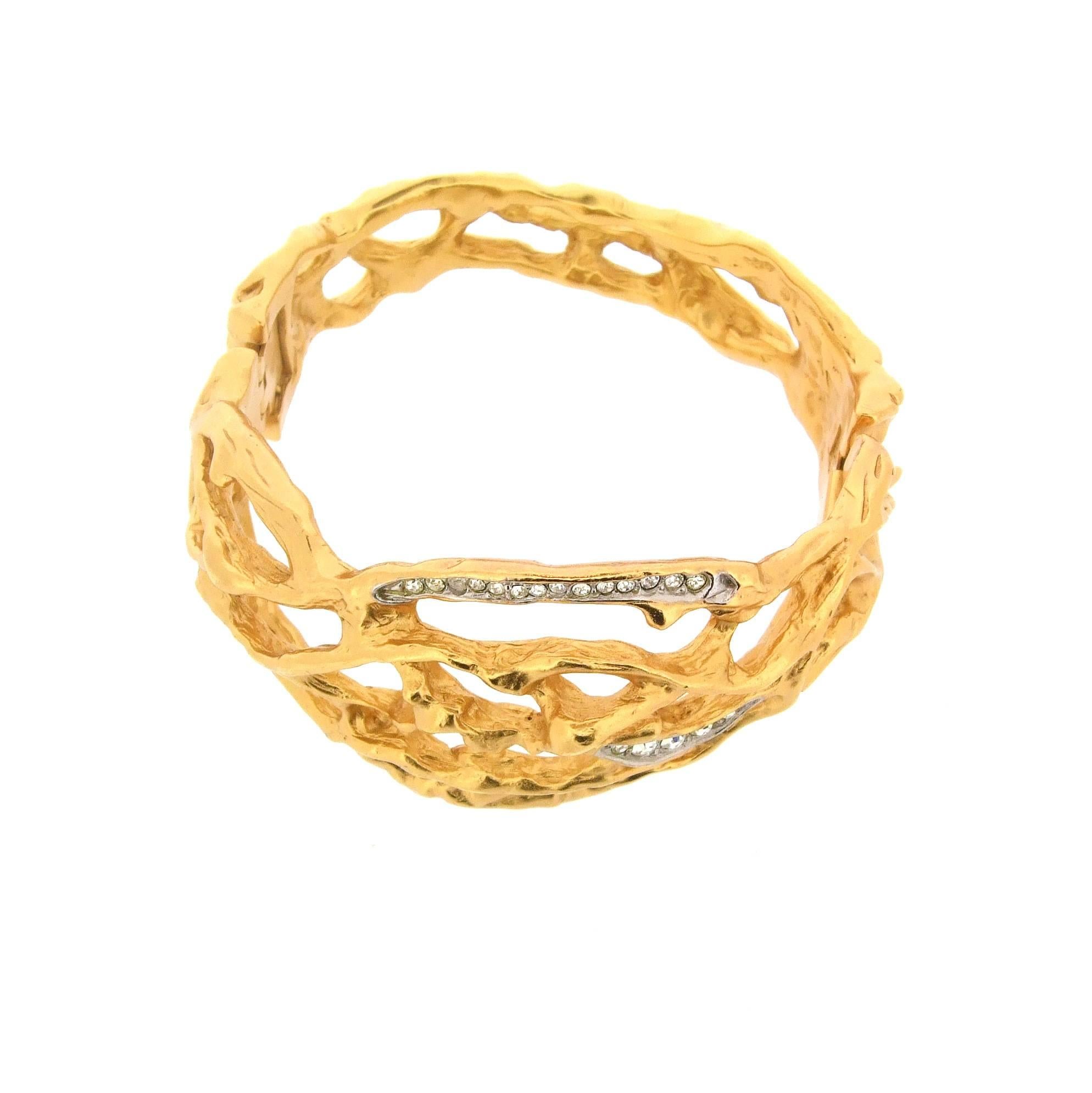 1990s Elizabeth Taylor for Avon Twisted Vine Bracelet In Excellent Condition For Sale In London, GB