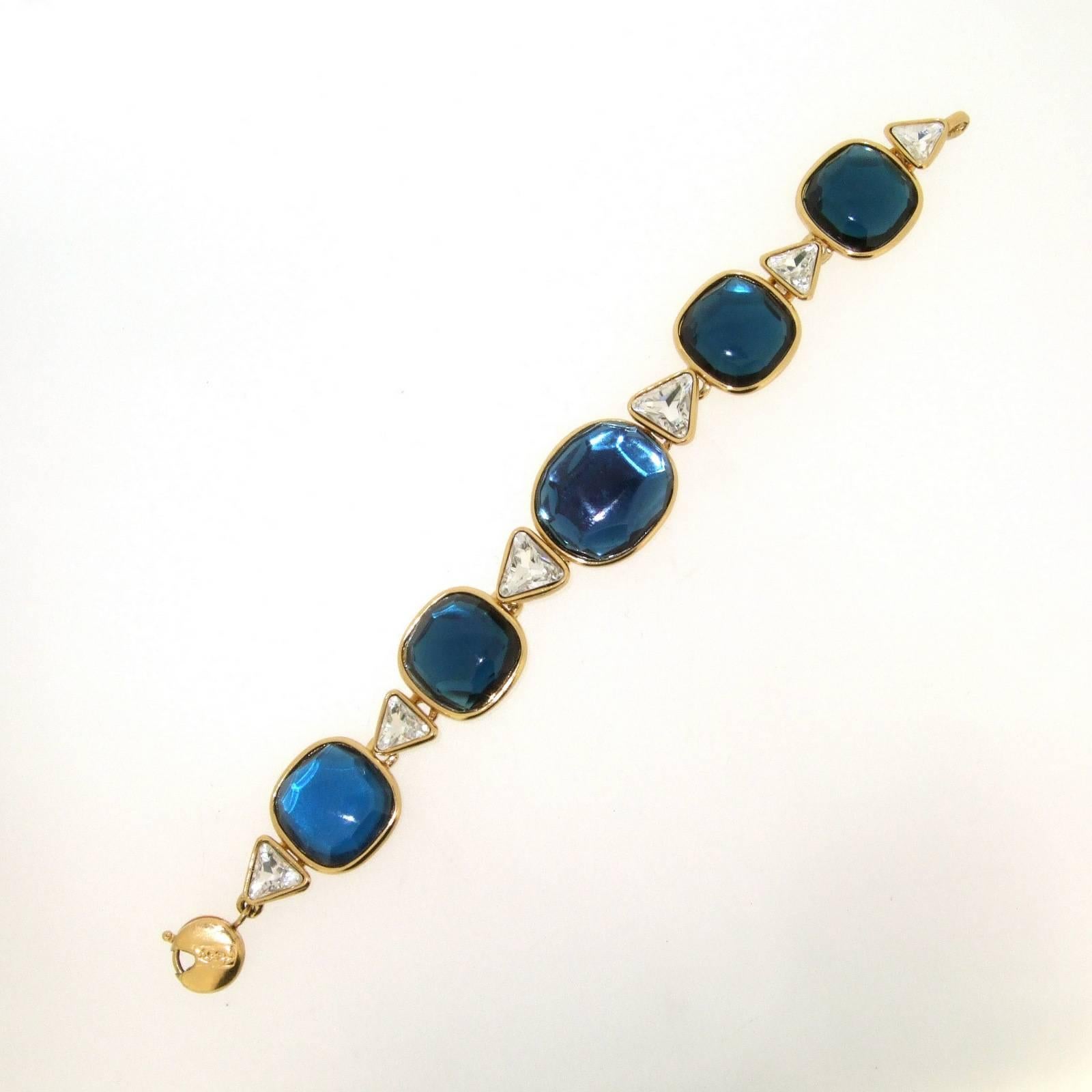 Yves Saint Laurent Blue Bracelet YSL For Sale 2