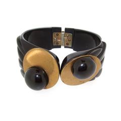 Art Deco Bakelite Clamper Bracelet and Dress Clips