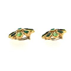 Yves Saint Laurent Green Crystal earrings YSL