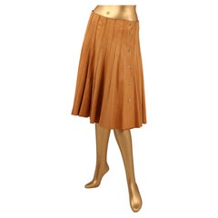 Hermès Soft Leather Pleated Skirt - F/W 2005 Runway - Jean Paul Gaultier