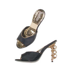 Vintage Henri Flatow Avant Garde Spring O Lator shoes 4 B French Bootier Las Vegas