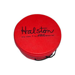 1960s Halston small Hat Box Wig Box