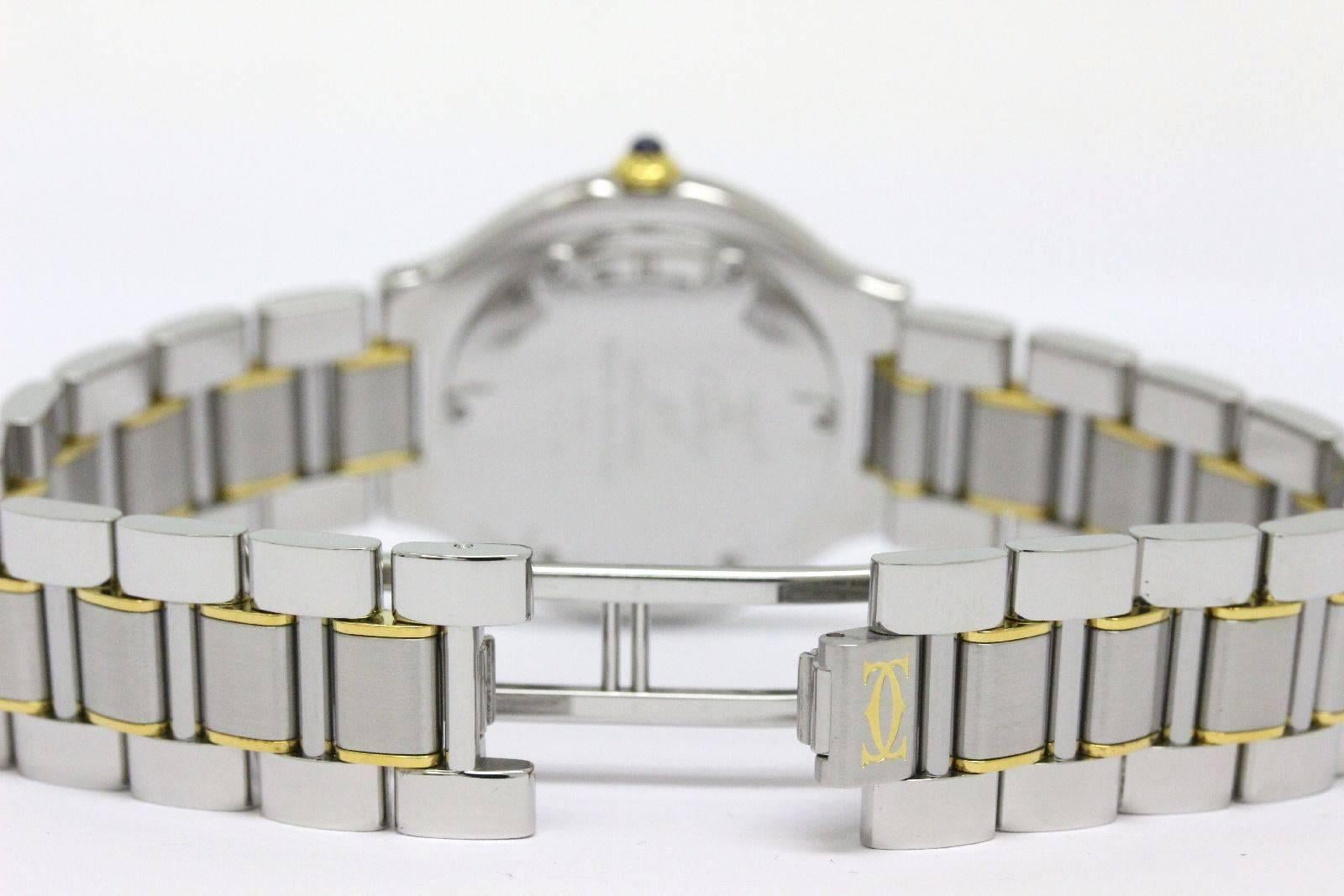 Cartier Must de Cartier 21 Yellow Gold Stainless Steel Mid-Size Unisex Watch 3