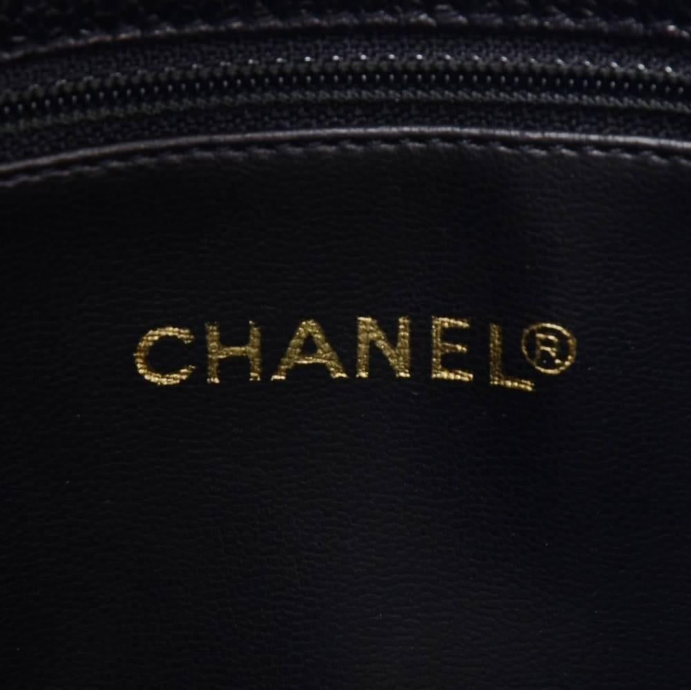 Chanel Black Quilted Leather Silver Hardware Envelope Evening Bag Clutch 1