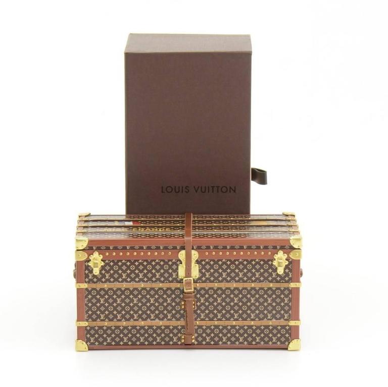 Louis Vuitton Limited Edition Monogram Desk Decorative Object Mini Malle  Trunk