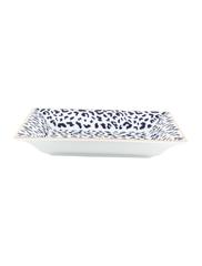 Cartier White Navy Blue Gold Leopard Print Porcelain Trinket Ashtray in Box