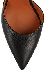 Valentino Black Leather Fringe PVC Pointy Ankle Sandal Heels Shoes in Box