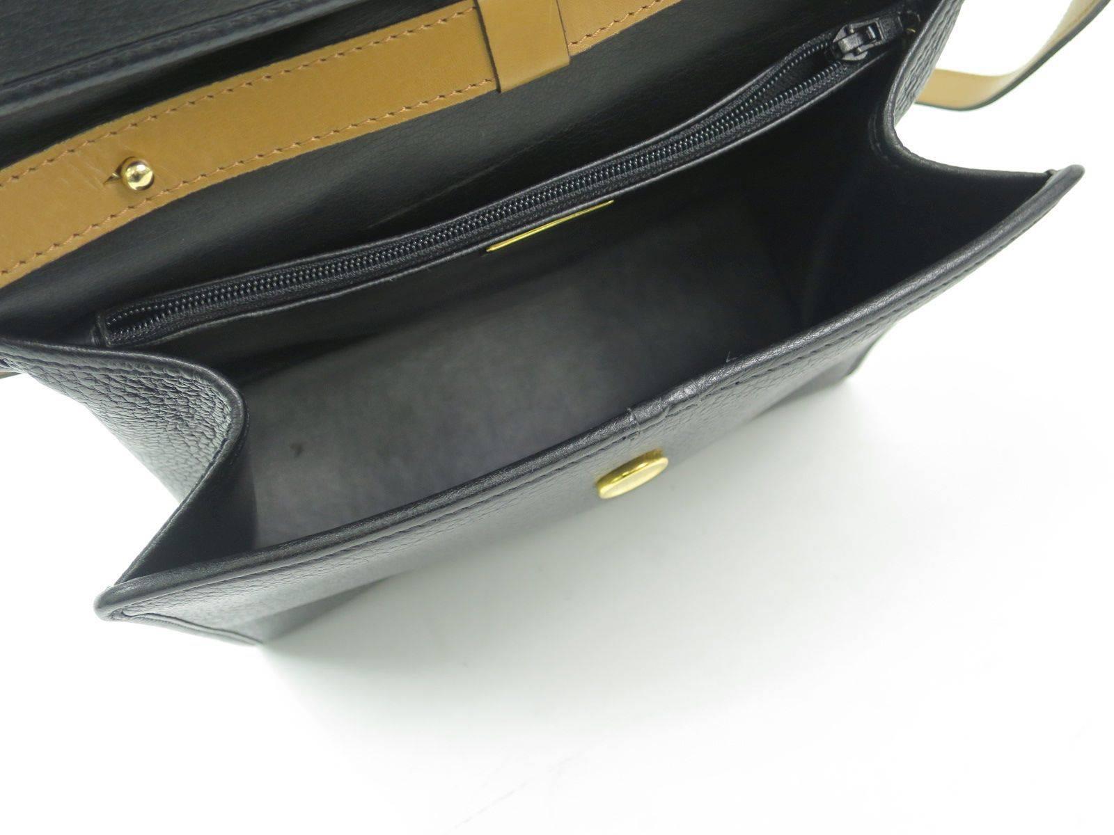 Christian Dior Black Beige Two-Tone Leather Kelly Box Top Handle Satchel Bag In Good Condition In Chicago, IL