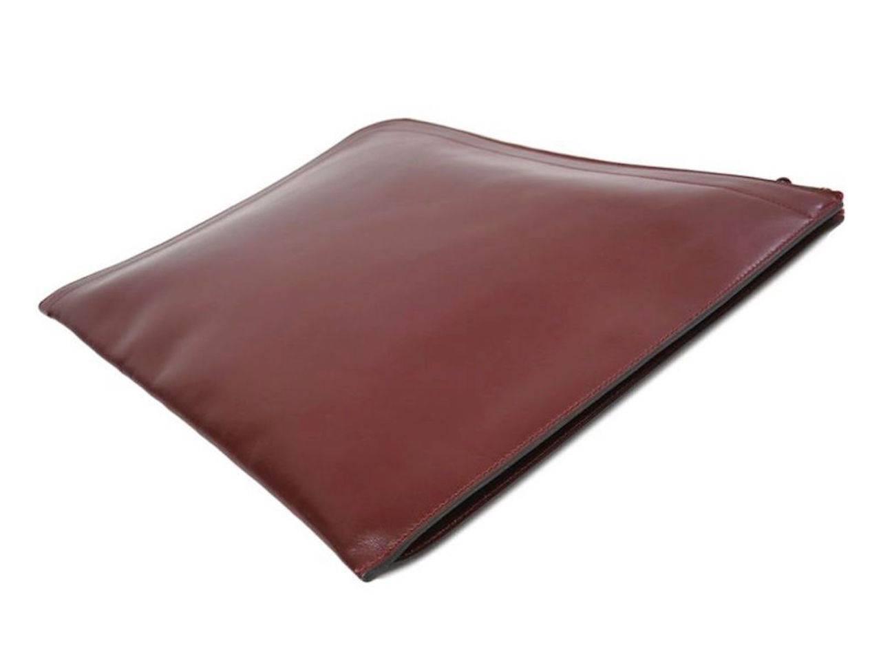 Hermes Red Rouge H Box Calf Leather Gold Hardware Envelope Evening ...