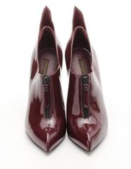 Louis Vuitton NEW Burgundy Patent Leather Wing Back Ankle Booties Pumps in Box