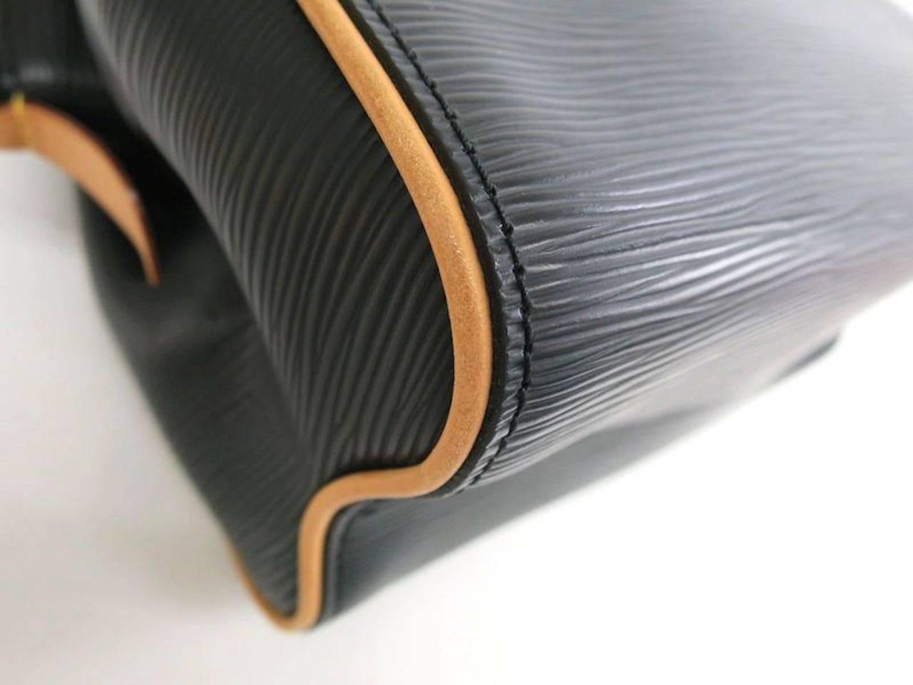 Women's Louis Vuitton Black Epi Leather Doc BB Top Handle Satchel Bag with Accessories