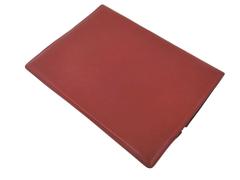 Celine Red Black Leather Zipper Envelope Evening Clutch Bag
