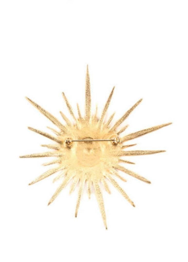 CURATOR'S NOTES

Metal
Gold tone
Crystal
Pin closure
Made in France
Measures approximately 3.3