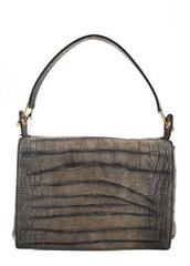 Yves Saint Laurent (YSL) NEW Crocodile Embossed Top Handle Flap Shoulder Bag