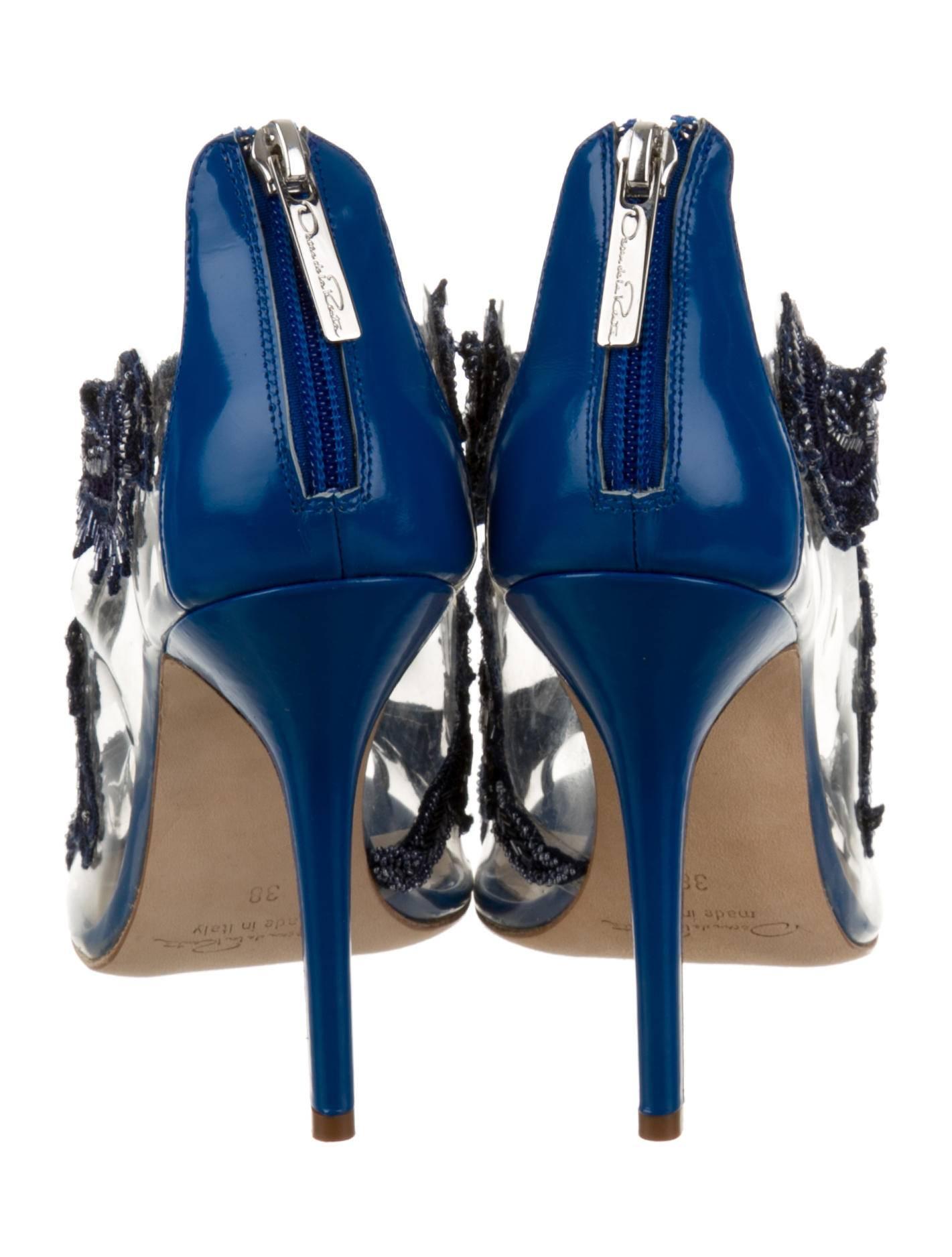 blue black heels
