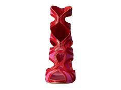 Alexander McQueen NEW Hot Pink Red Suede Leather Strappy Sandals Heels