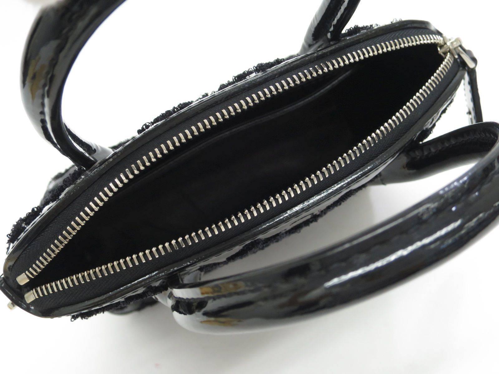 Louis Vuitton Black Vernis Patent Leather Lockit BB Top Handle Satchel Bag 1