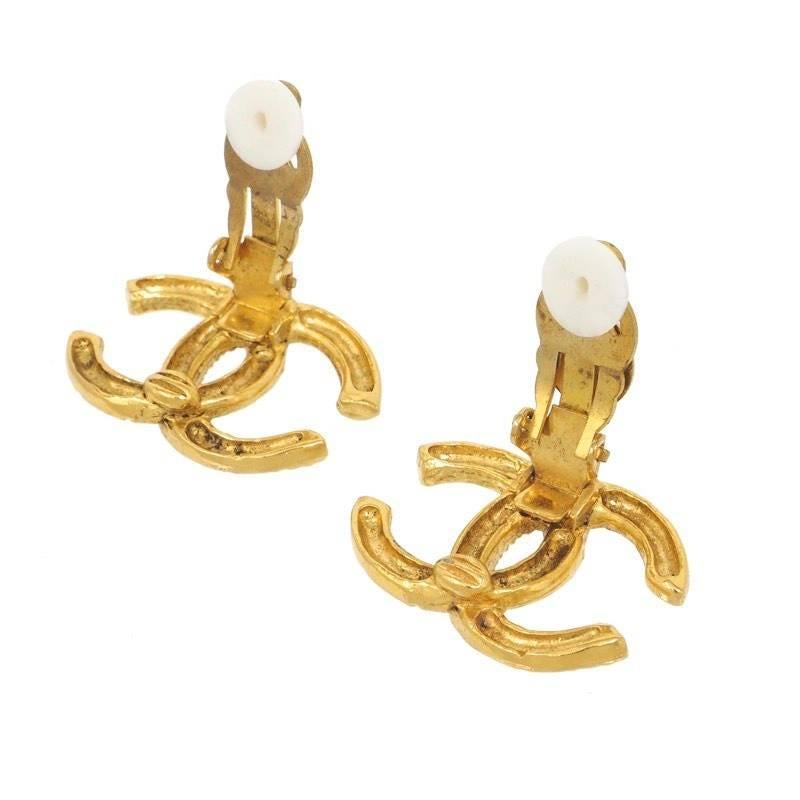 vintage chanel cc earrings