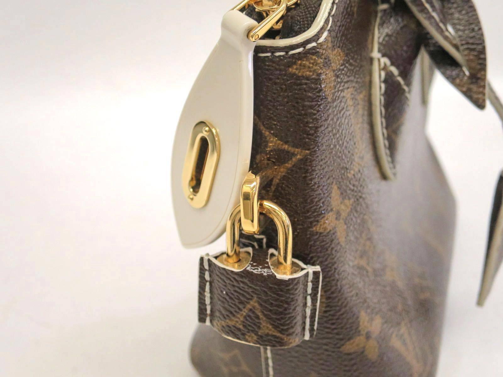 Black Louis Vuitton Limited Edition Monogram Canvas Gold Top Handle Satchel Bag