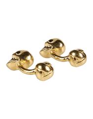 Alexander McQueen NEW & SOLD OUT Gold Crystal Skull Head Men's Cufflinks in Box