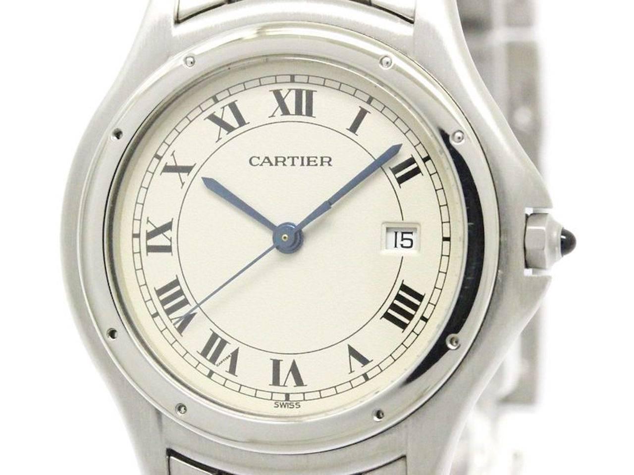 CURATOR'S NOTES

Hard to tell, is it the ring or this watch that's holding their gaze?

Stainless steel
Quartz movement
Silver dial
Datejust function
Blue cabochon crown
Case diameter 33mm
Band 6.9