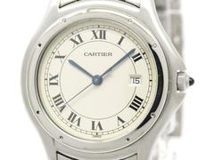 Cartier Panthere Round Stainless Steel Mid Size Watch in Box