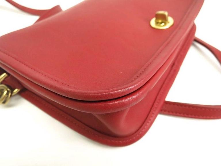 Coach Vintage Red Leather Satchel Crossbody Shoulder Flap Bag at 1stDibs | red  coach bag vintage, vintage red coach crossbody, vintage red coach bag