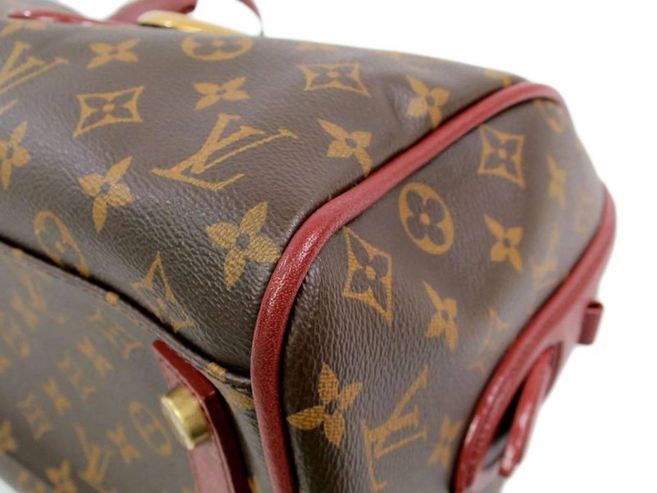 louis vuitton red handle bag