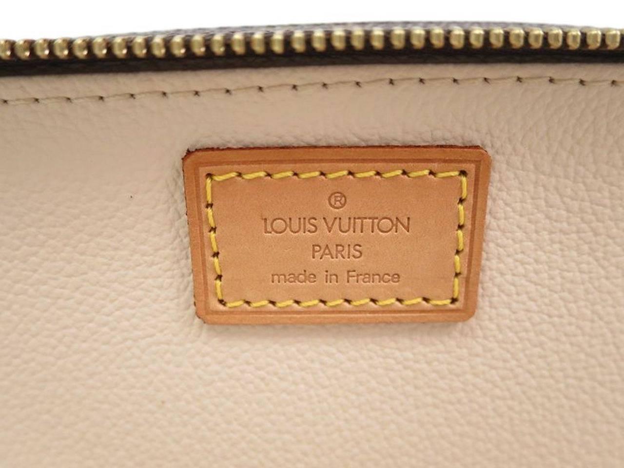 Brown Louis Vuitton Monogram Men's Unisex Vanity Travel Grooming Cosmetic Case Bag