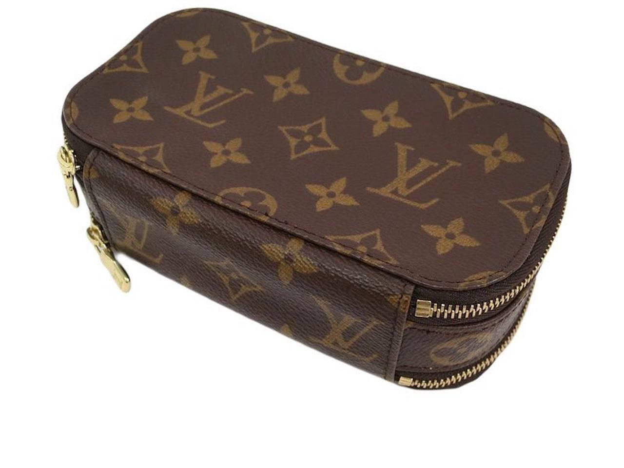 Louis Vuitton Monogram Men&#39;s Unisex Vanity Travel Grooming Cosmetic Case Bag at 1stdibs