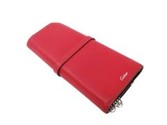 Cartier NEW Pink Leather Jewelry Vanity Travel Storage Clutch Case Bag in Box