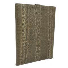 Bottega Veneta New Lizard Skin IPad Tablet Tech Accessory Case in Box