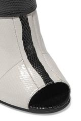 Fendi NEW & SOLD OUT Black Gray Colorblock Heels Ankle Boot Booties in Box