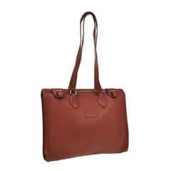 Hermes Leather Palladium Open Tote Shopper Shoulder Carry All Business Bag