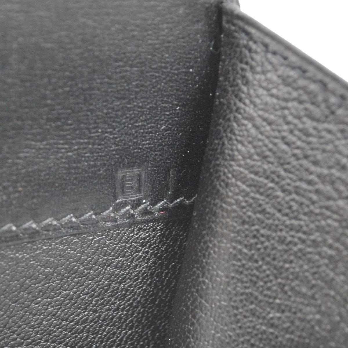 Hermes Vintage Black Leather Palladium Top Handle Satchel Bag 3