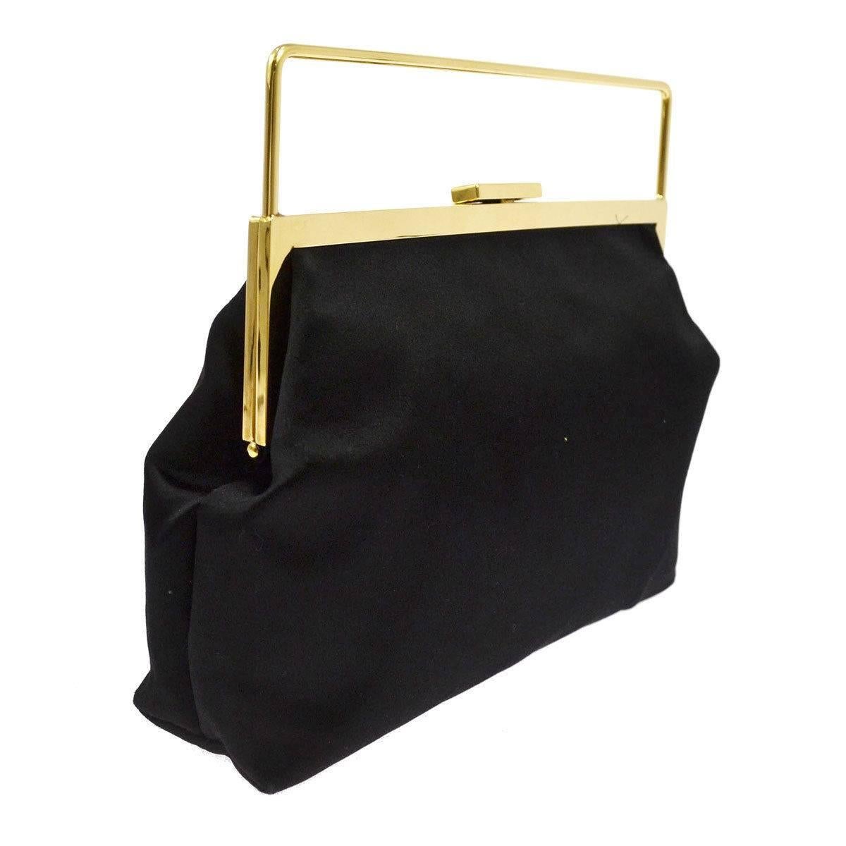 black and gold evening clutch