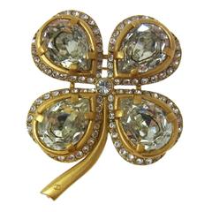 Chanel Vintage Rare Gold Jewel Brooch